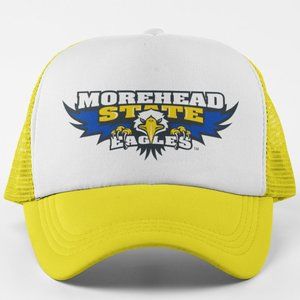 NEW Morehead State Eagles Foam Trucker Snapback Hat 2-TONE YELLOW